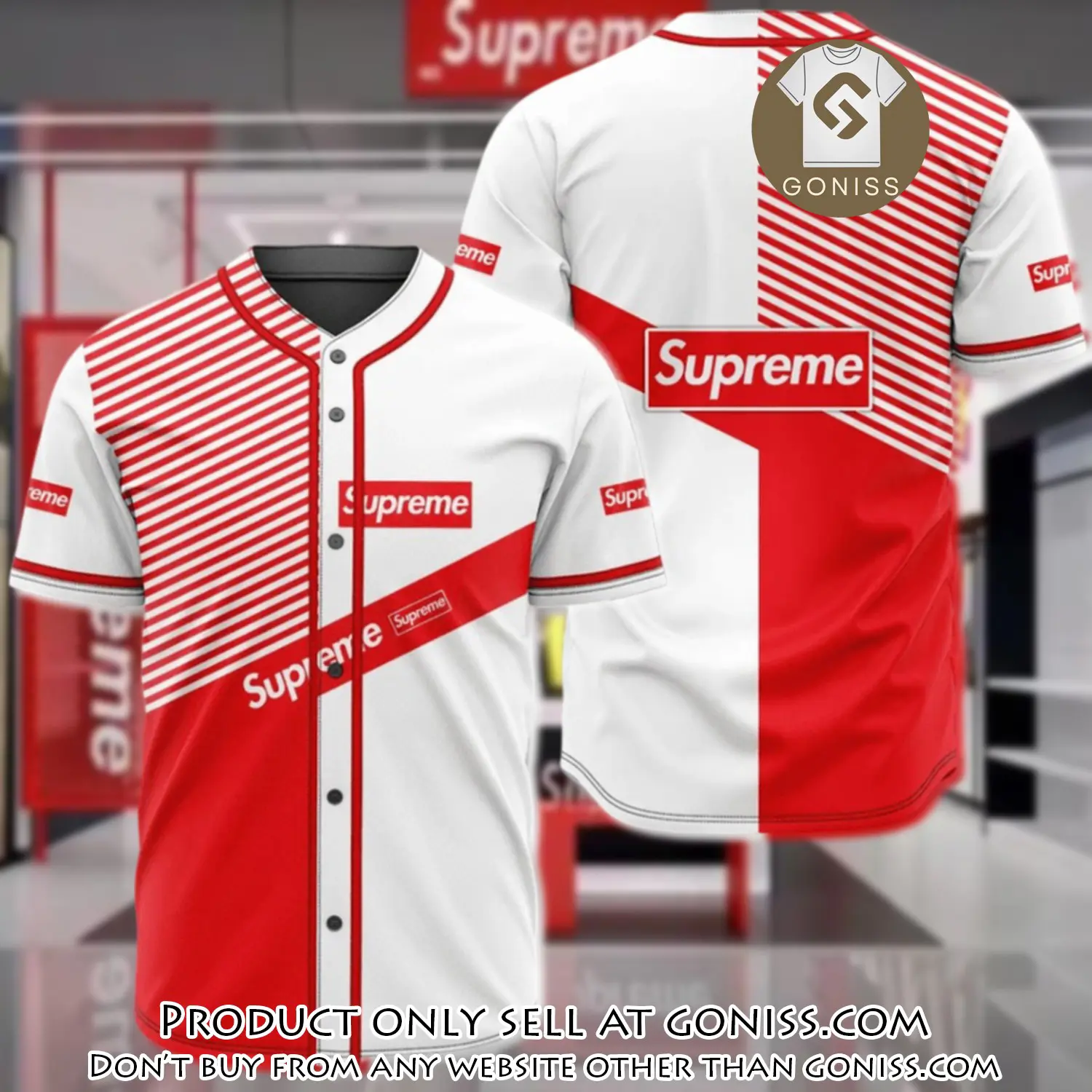 Supreme baseball jersey shirt luxury bjs1234 gn5229667